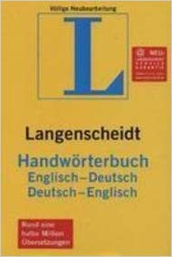 Goyal Saab Foreign Language Dictionaries German - English / English - German Langenscheidt Handworterbuch German